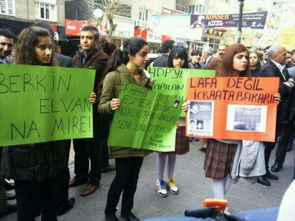 Diyarbakır- Liseliler eylemde